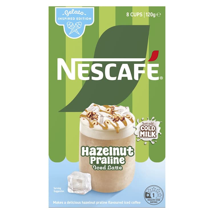 Nescafe Coffee Hazelnut Praline Iced Latte