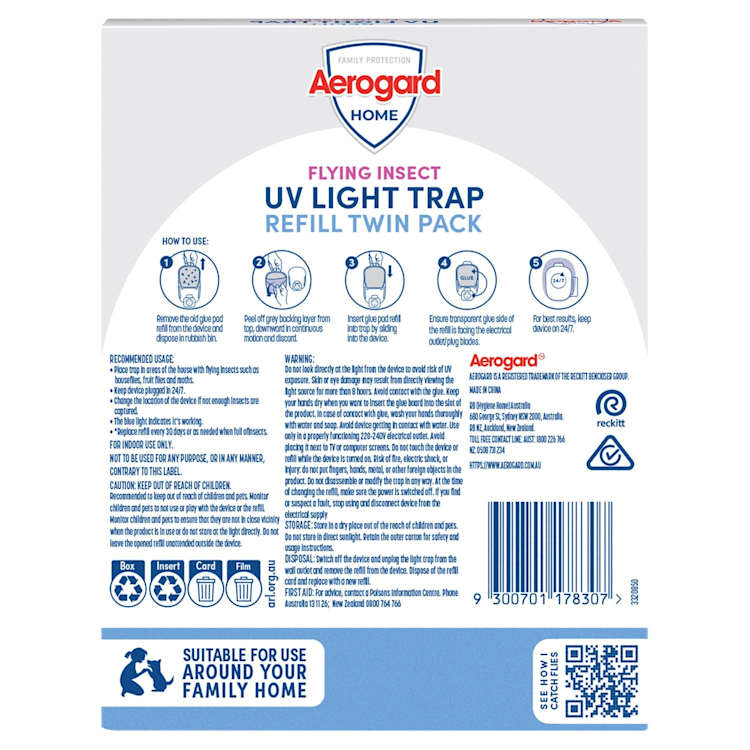 Aerogard Home Flying Light Trap Refill 