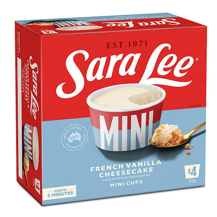 Sara Lee Mini Cups French Vanilla Cheesecake 