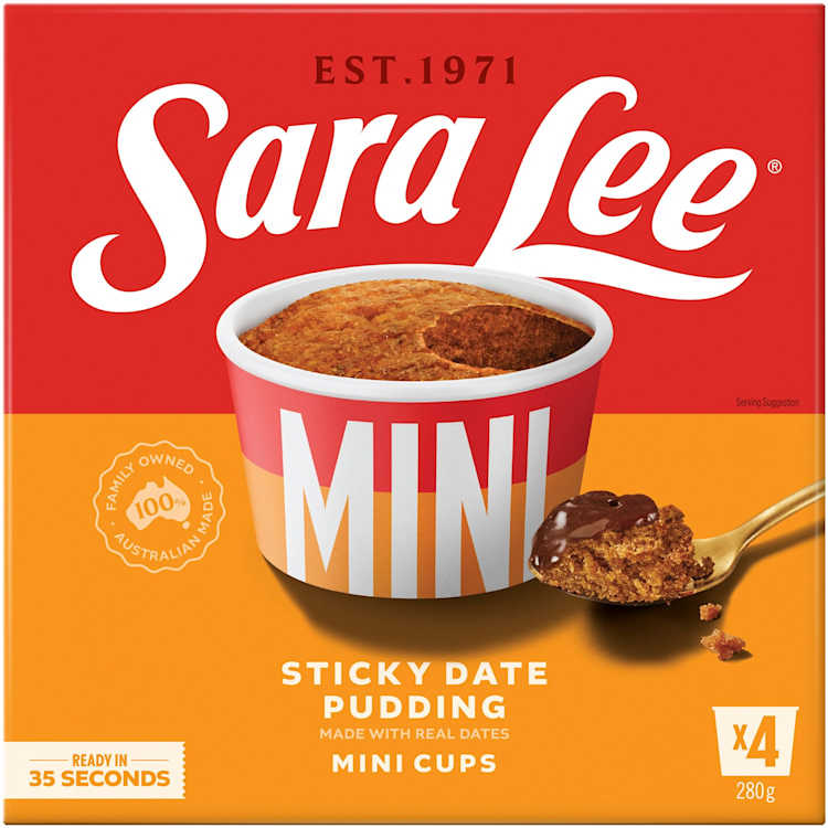 Sara Lee Mini Cups Sticky Date Pudding 