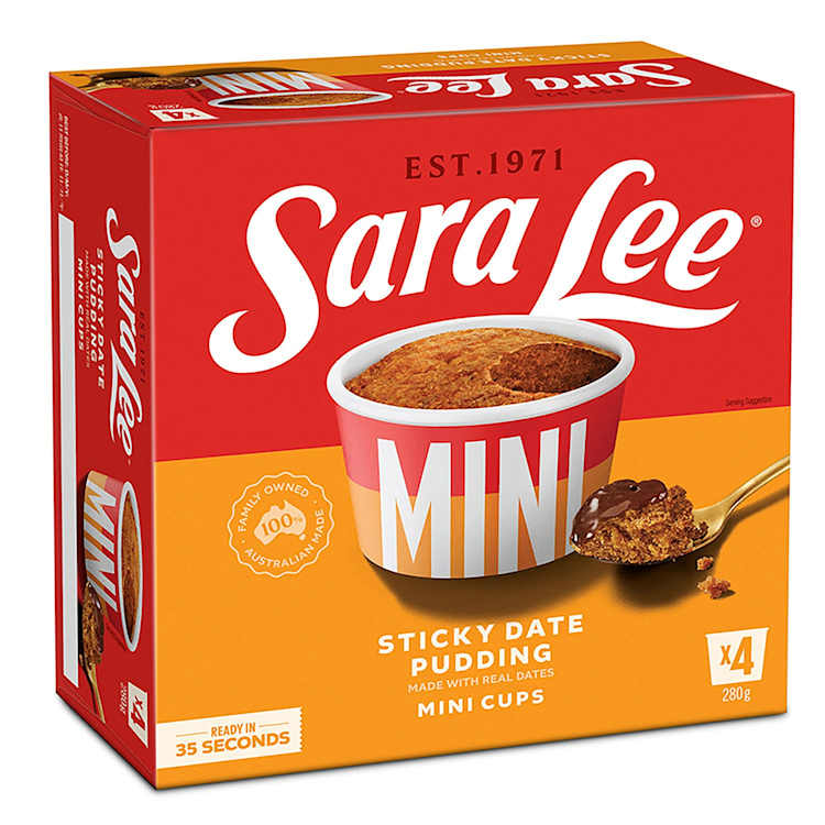 Sara Lee Mini Cups Sticky Date Pudding 