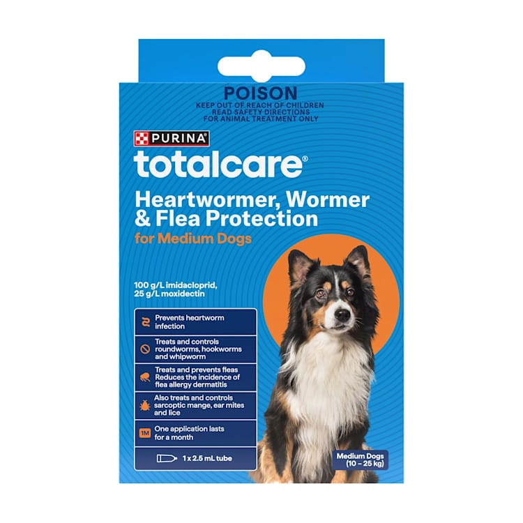 Purina Total Care Petcare Heartwormer All Wormer & Flea Medium Dog