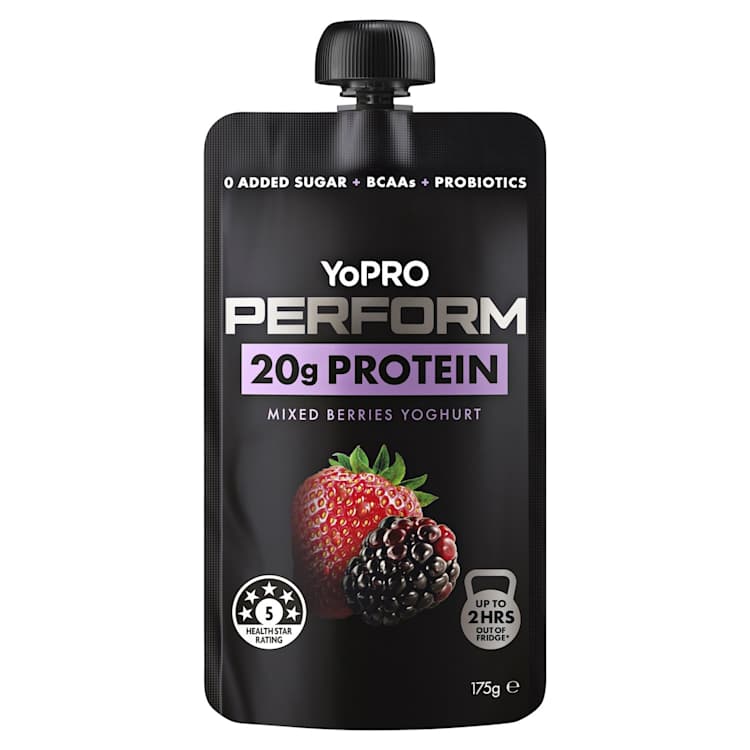 YoPRO Perform Yoghurt Mixed Berries Pouch 