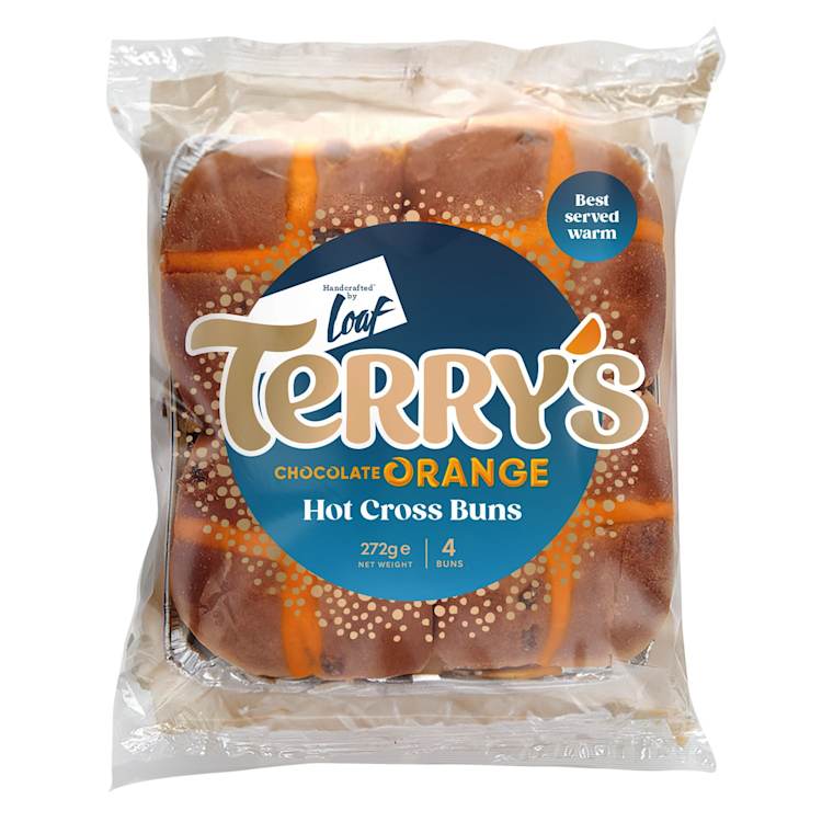 Terry's Chocolate Orange Hot Cross Buns