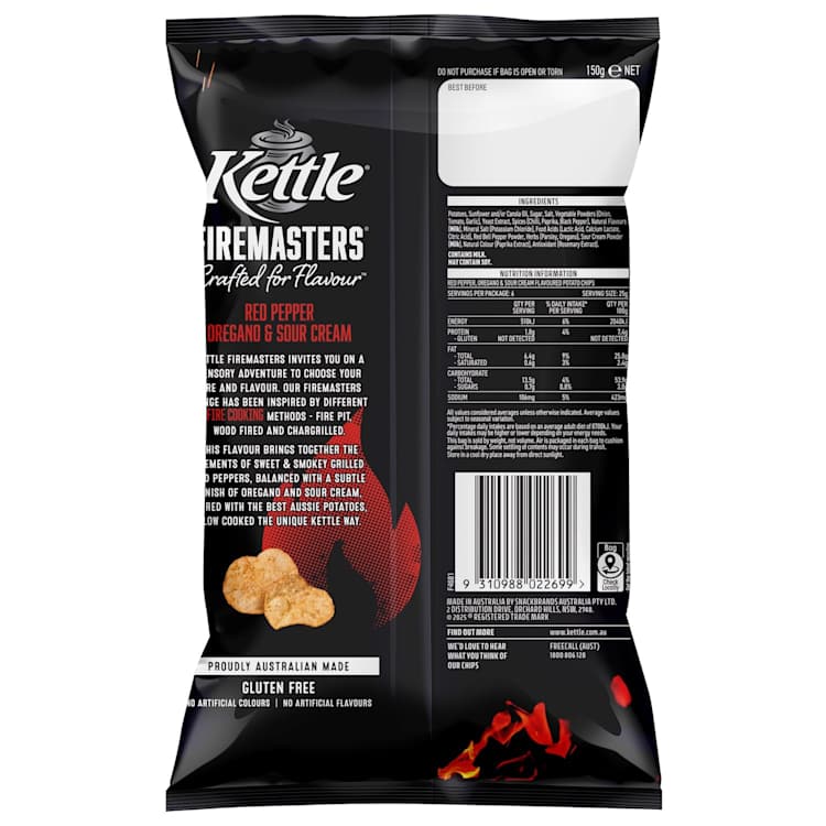 Kettle Potato Chips Red Pepper & Sour Cream