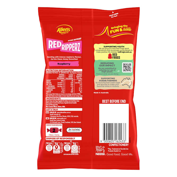 Allen's Confectionery Red Ripperz