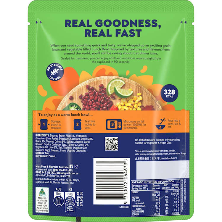 Ben's Original Rice Lunch Bowl Mexican