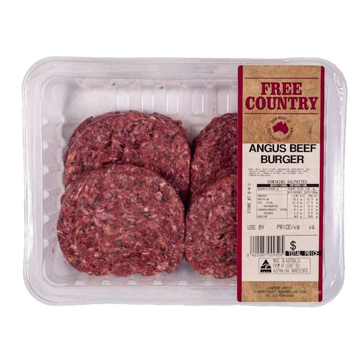 Free Country Angus Beef Burger