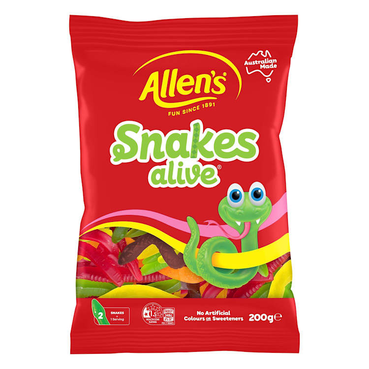 Allen's Snakes Alive Lollies Bag