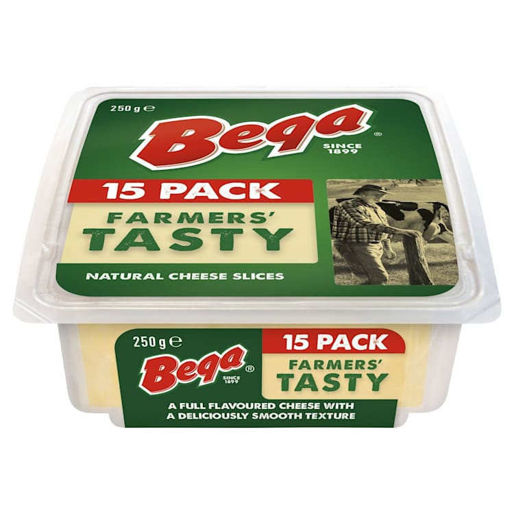 Bega Farmers' Tasty Natural Cheese Slices
