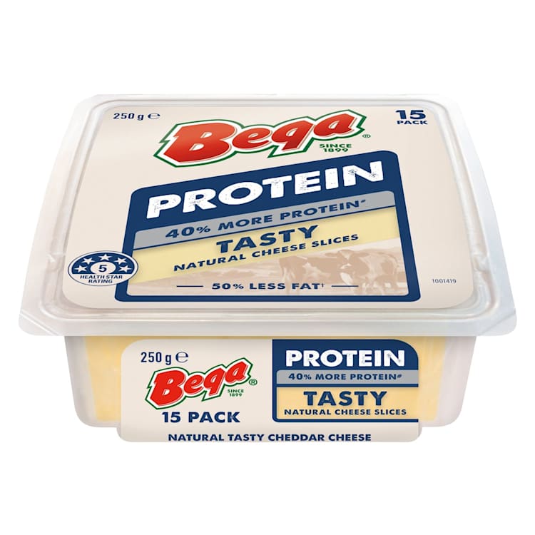 Bega Country Light Tasty 50% Less Fat Natural Cheese Slices