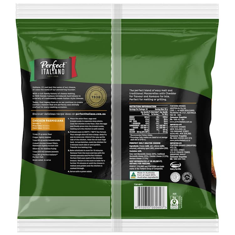 Perfect Italiano 4 Cheese Melt Grated Cheese