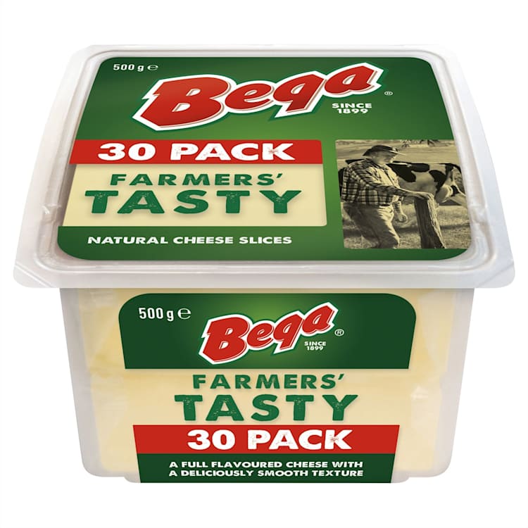 Bega Farmers' Tasty Natural Cheese Slices
