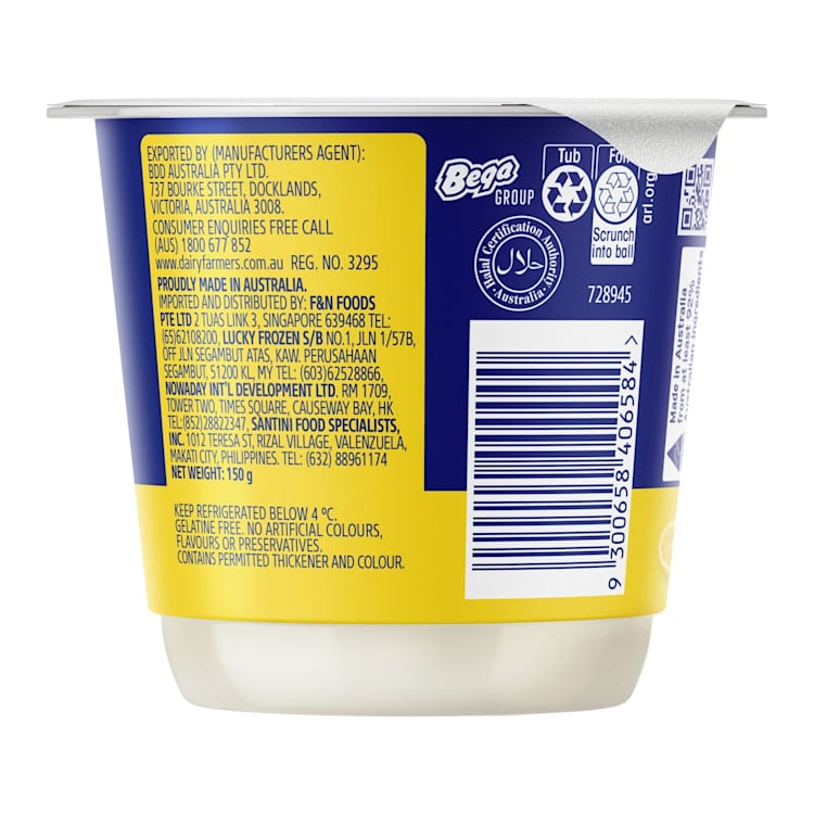 Dairy Farmers Thick & Creamy Yoghurt Lemon