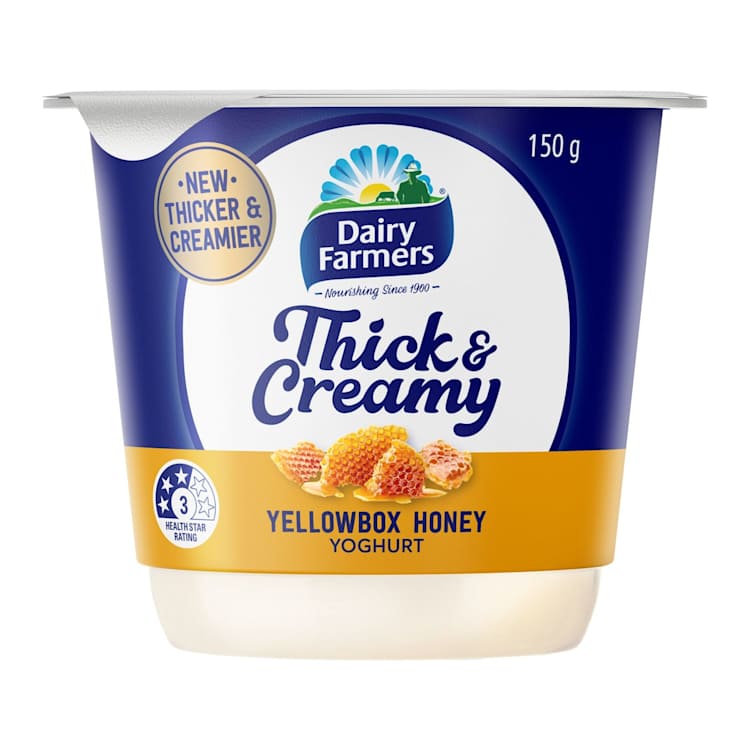 Dairy Farmers Thick & Creamy Yoghurt Yellow Box Honey