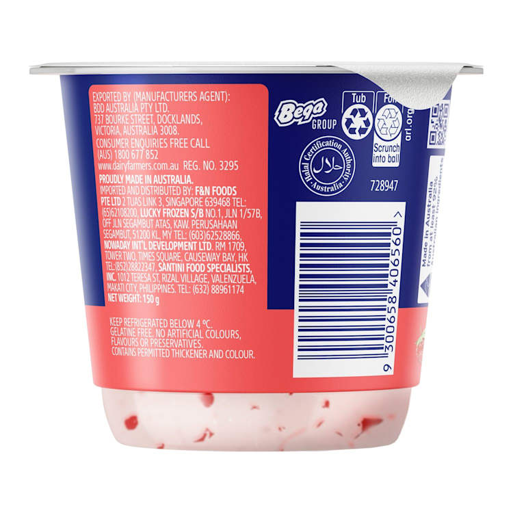 Dairy Farmers Thick & Creamy Yoghurt Strawberry