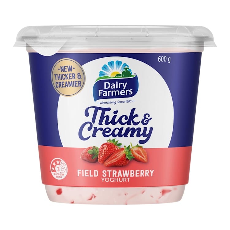 Dairy Farmers Thick & Creamy Yoghurt Field Strawberry