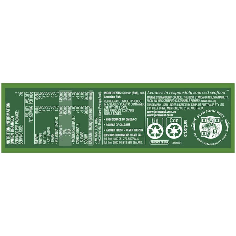 John West Wild Alaskan Red Salmon