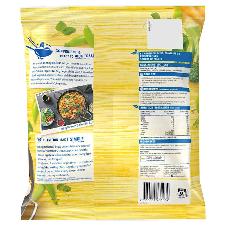 Birds Eye Oriental Stir Fry Value Pack