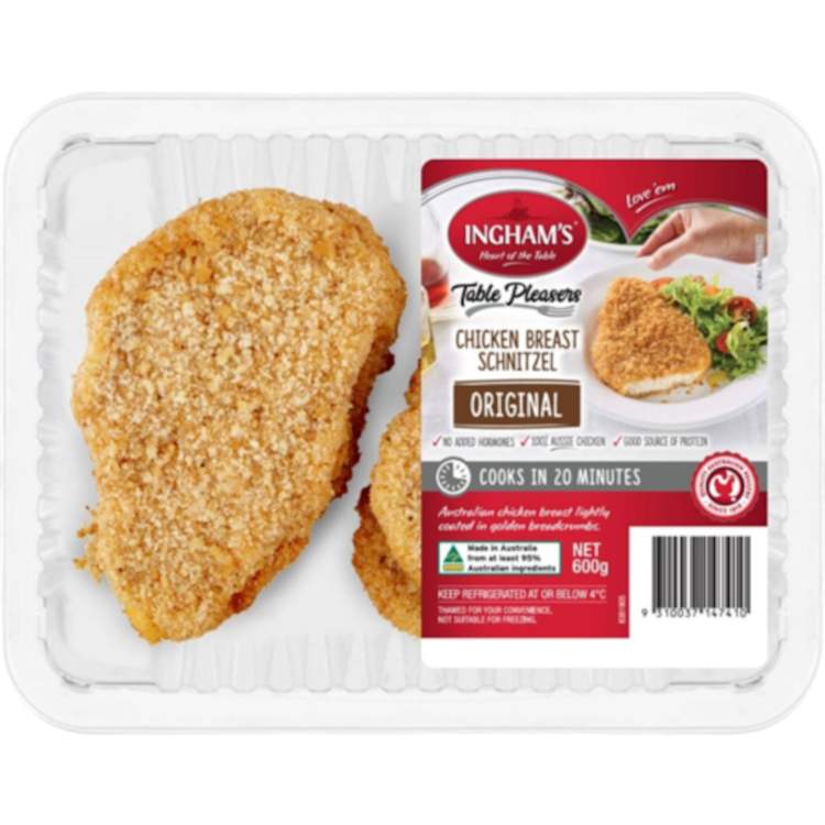 INGHAM'S Chicken Schnitzel Plain