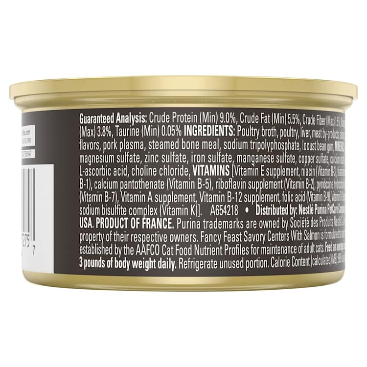 Fancy Feast Adult Savory Centers Patè With Salmon And A Gourmet Gravy Center Wet Cat Food