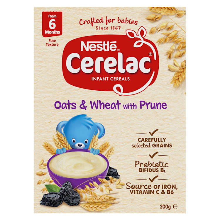 Nestlé Cerelac Oats & Wheat with Prune Baby Cereal Stage 2