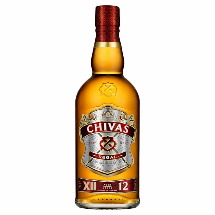 Chivas Regal 12 Year Blended Scotch Whiskey Bottle
