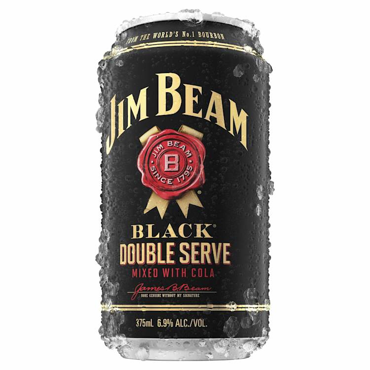 Jim Beam Black Double Serve Can