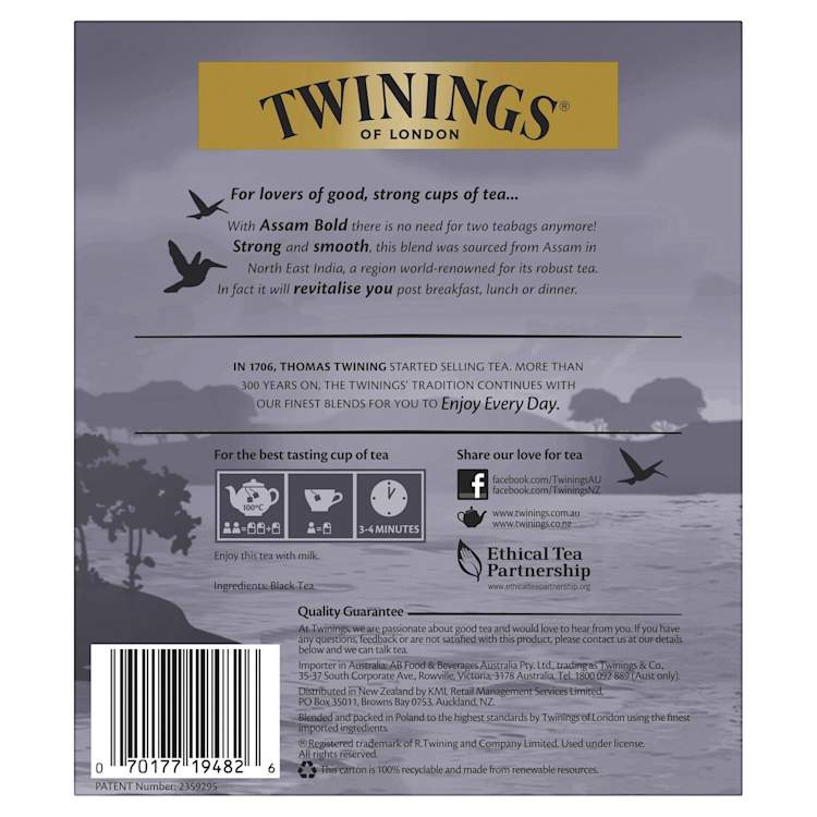 Twinings Assam Bold Black Tea Bags