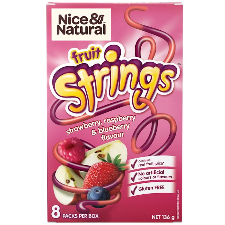Nice & Natural Raspberry & Blueberry Fruit Strings