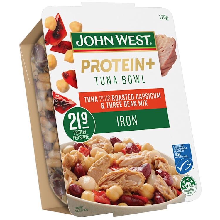 John West Protein Plus Iron Tuna With Capsicum & Beans