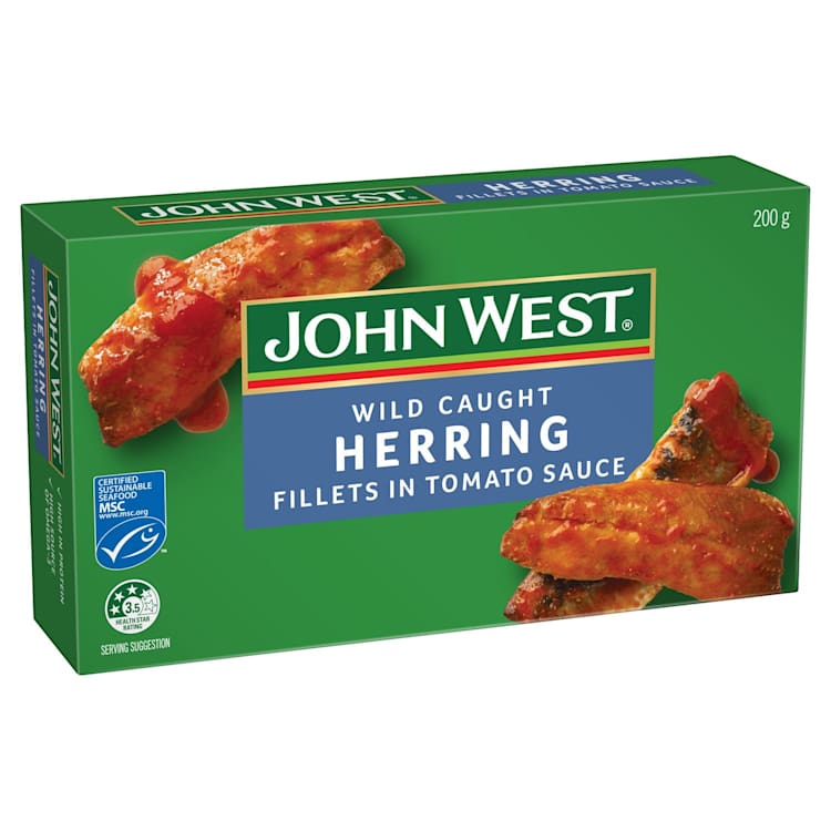 John West Herrings In Tomato Sauce