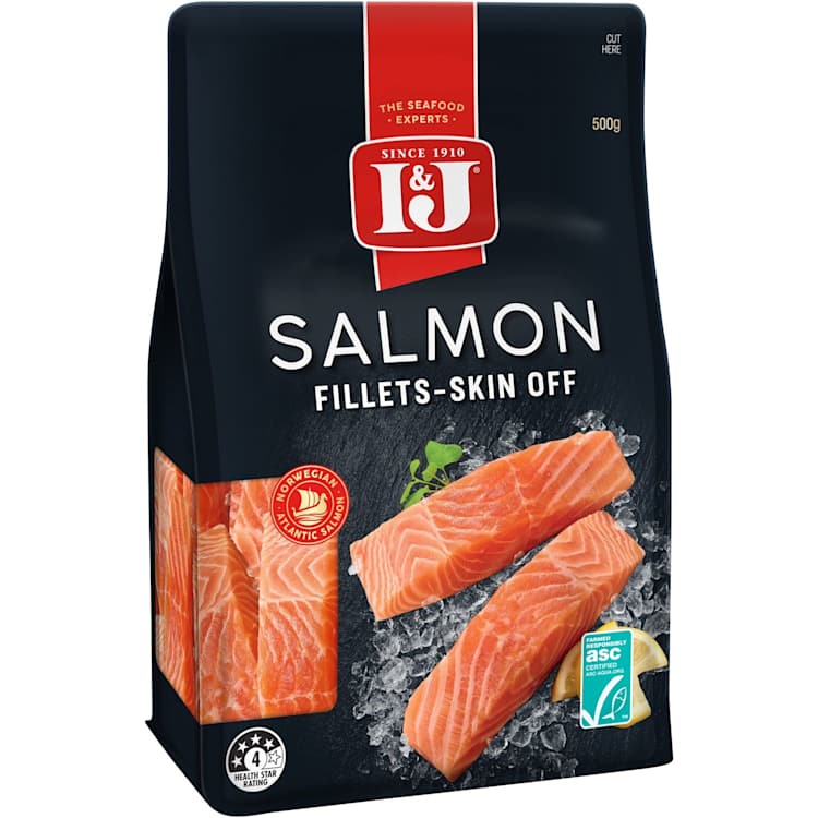 I&J Salmon Portion Skin Off