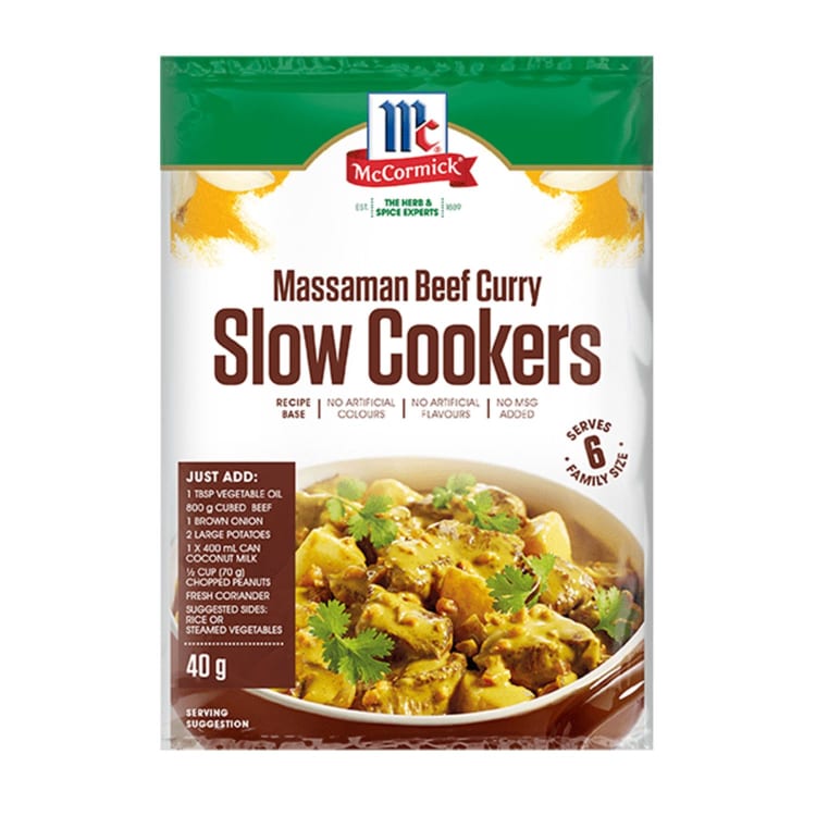 McCormick Slow Cooker Massaman Beef Curry