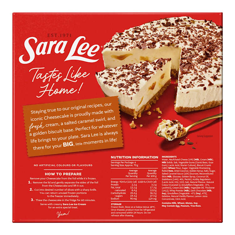 Sara Lee Salted Caramel Cheesecake