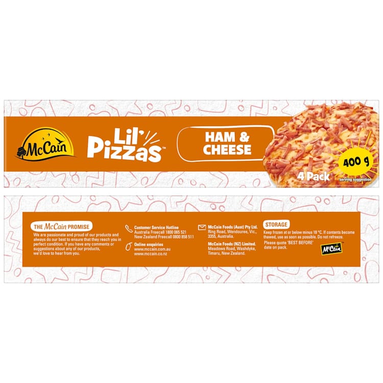 McCain Lil Pizzas Cheese & Bacon