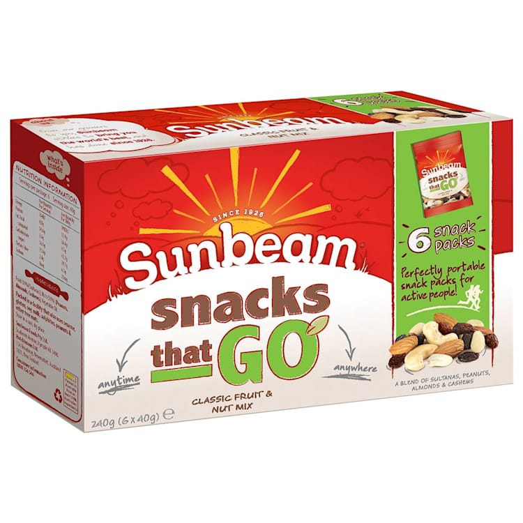 SunBeam Snack Pack Fruit & Nut