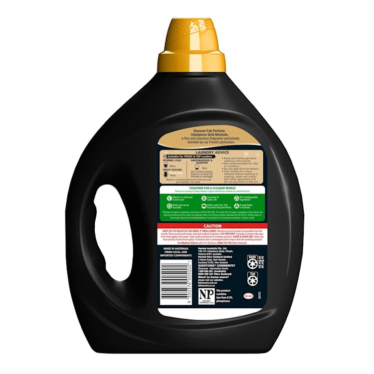 Fab Perfume Indulgence Gold Absolute Liquid Laundry Washing Detergent