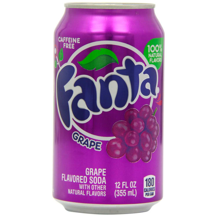 Fanta Grape Soft Drink Can