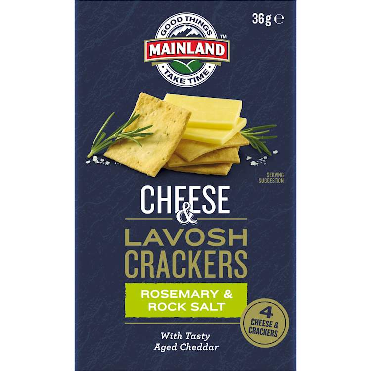 Mainland Cheese & Lavosh Crackers Rosemary & Rock Salt