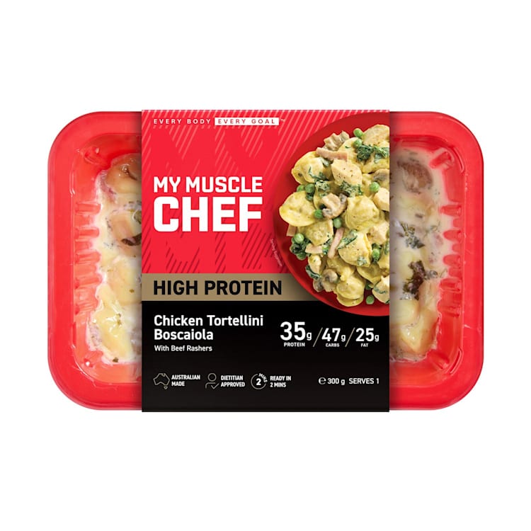 My Muscle Chef Chicken Tortellini Boscaiola with Beef Rashers