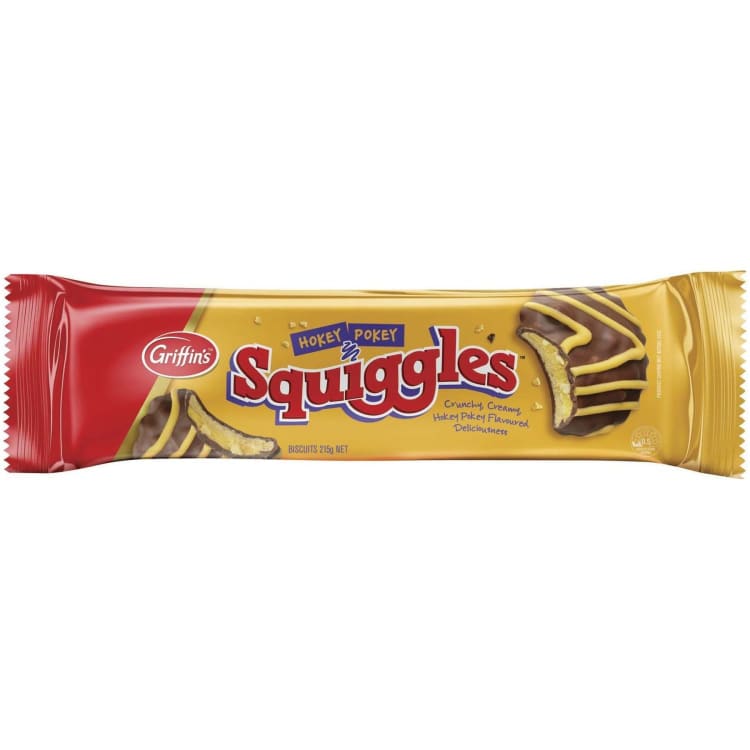 Griffin's Chocolate Biscuits Squiggles Hokey Pokey