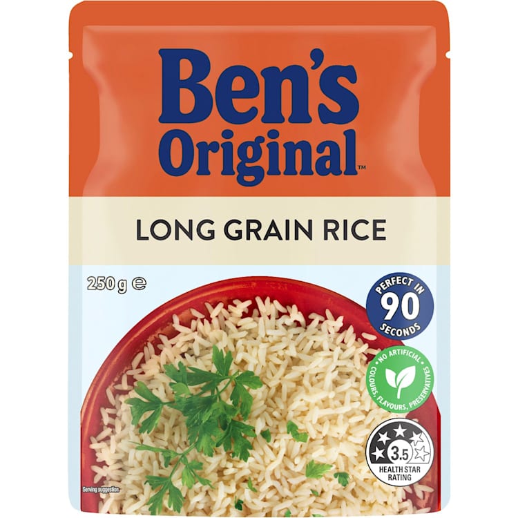 Ben's Original Long Grain Microwave Rice Pouch
