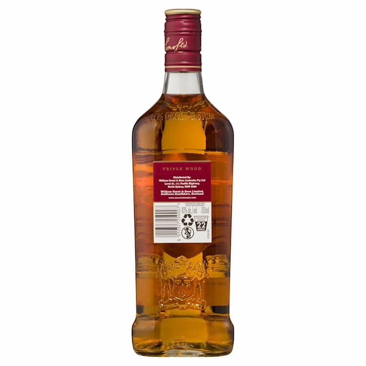 Grant's Triple Wood Blended Scotch Whisky Bottle