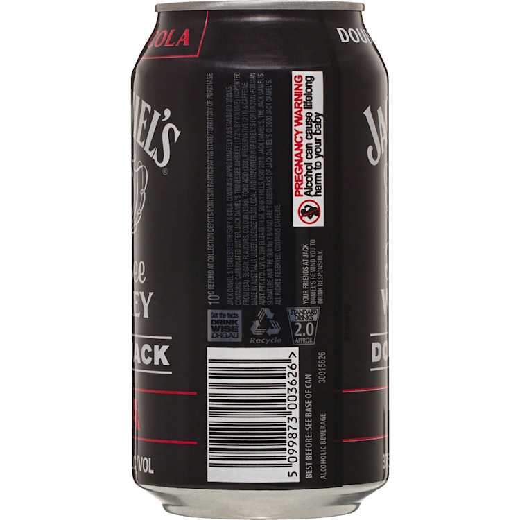 Jack Daniel's Double Jack & Cola Can