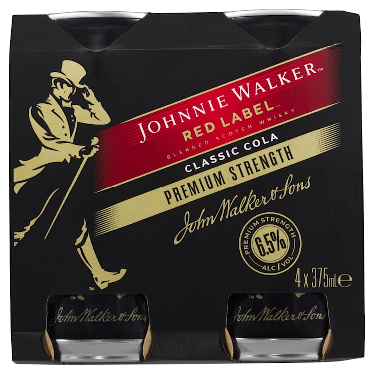 Johnnie Walker Red Label & Classic Cola Premium Serve 6.5% Can