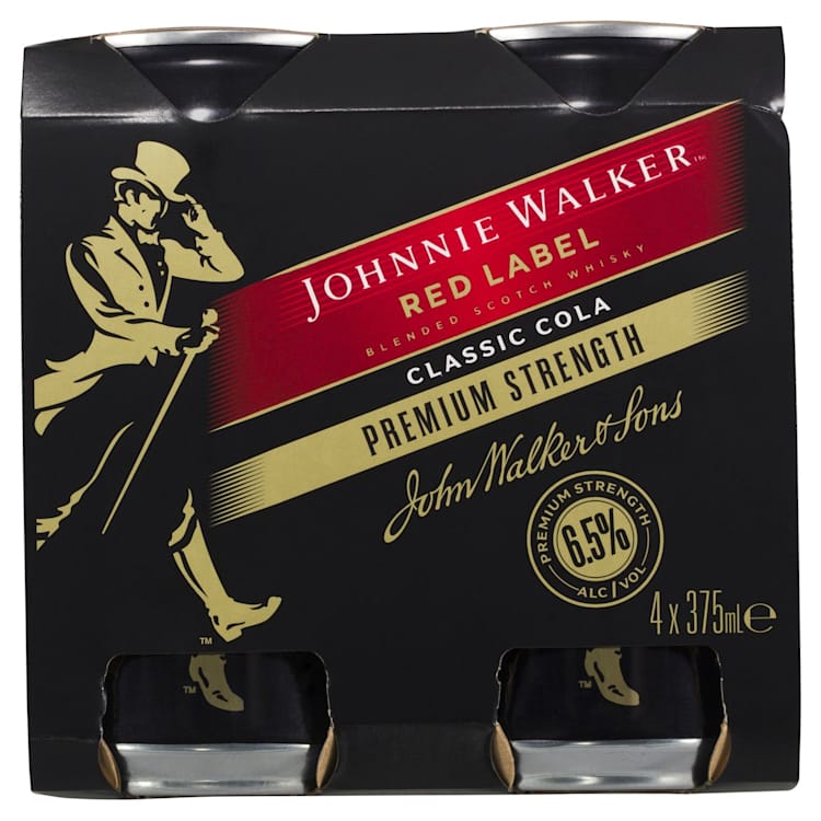 Johnnie Walker Red Label & Classic Cola Premium Serve 6.5% Can