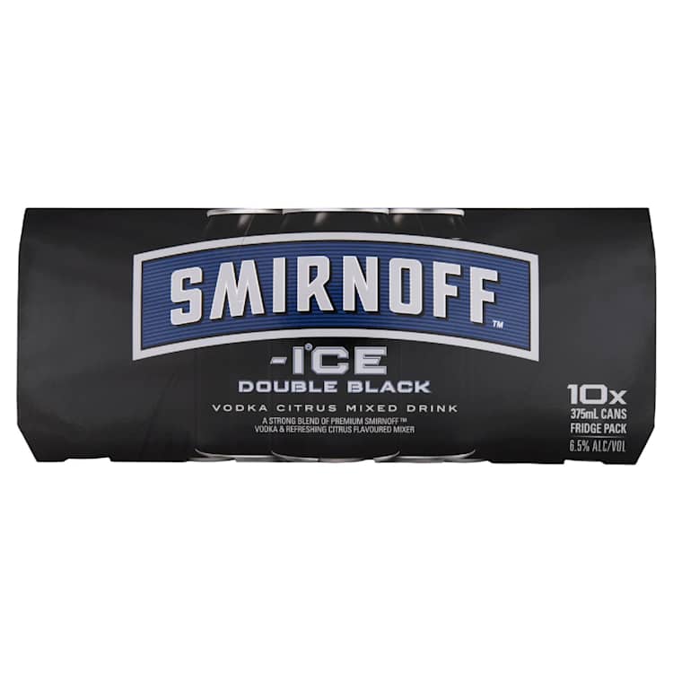 Smirnoff Ice Double Black Vodka Can