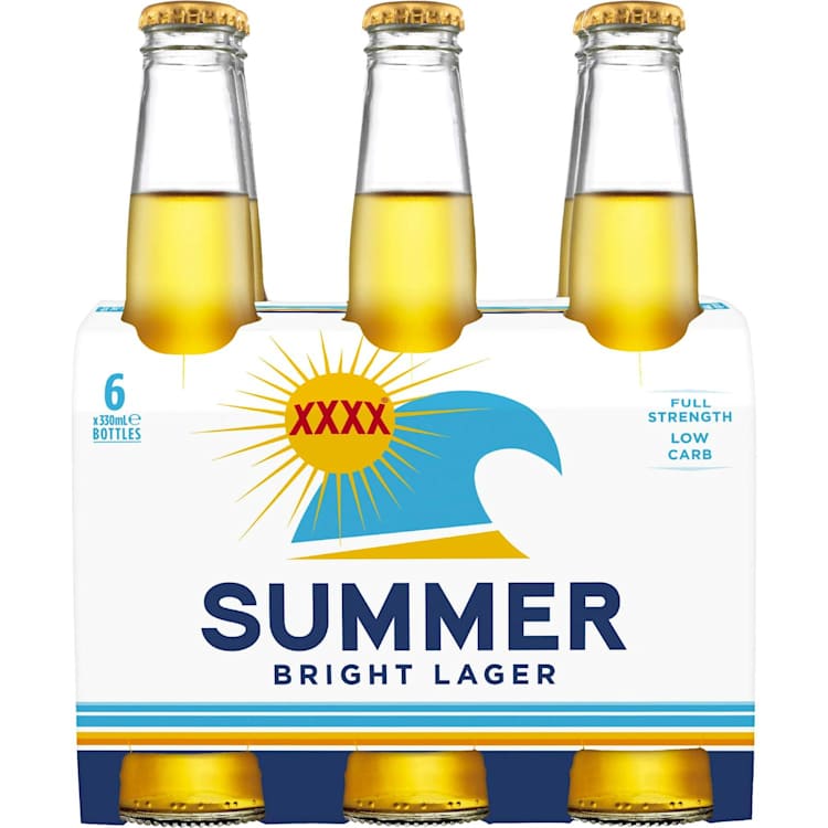 XXXX Summer Bright Lager Bottle