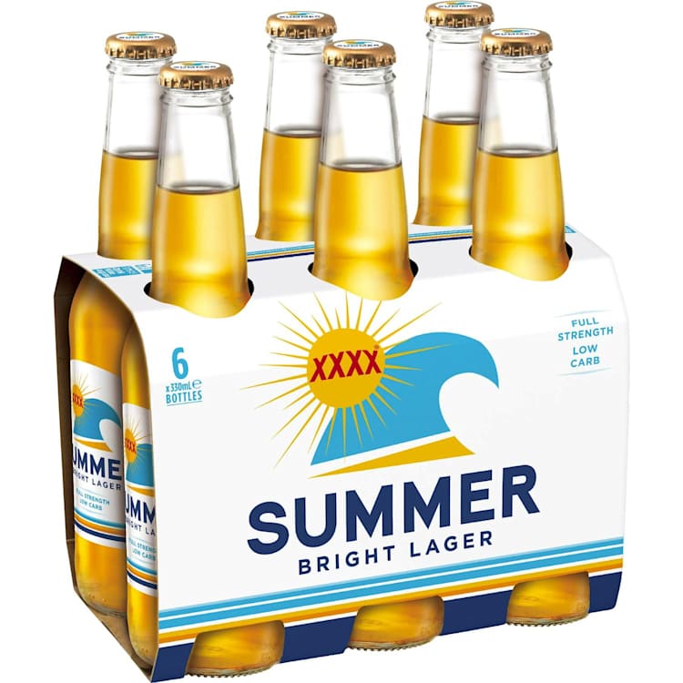XXXX Summer Bright Lager Bottle